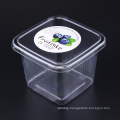 Pet Clear Plastic Compartment Take Away Salad Food Container Tray 7